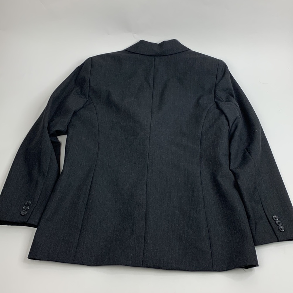 Pendleton Vintage Wool blazer jacket Dark gray Size 10 Two button up Lined - Picture 3 of 11
